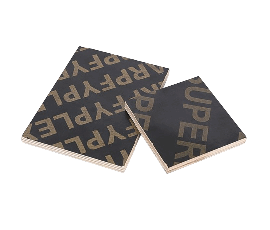 In what fields is black film surface laminated plywood widely used?